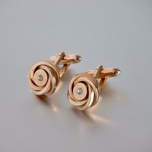 Vintage SWANK Jeweled LOVE KNOT Cufflinks